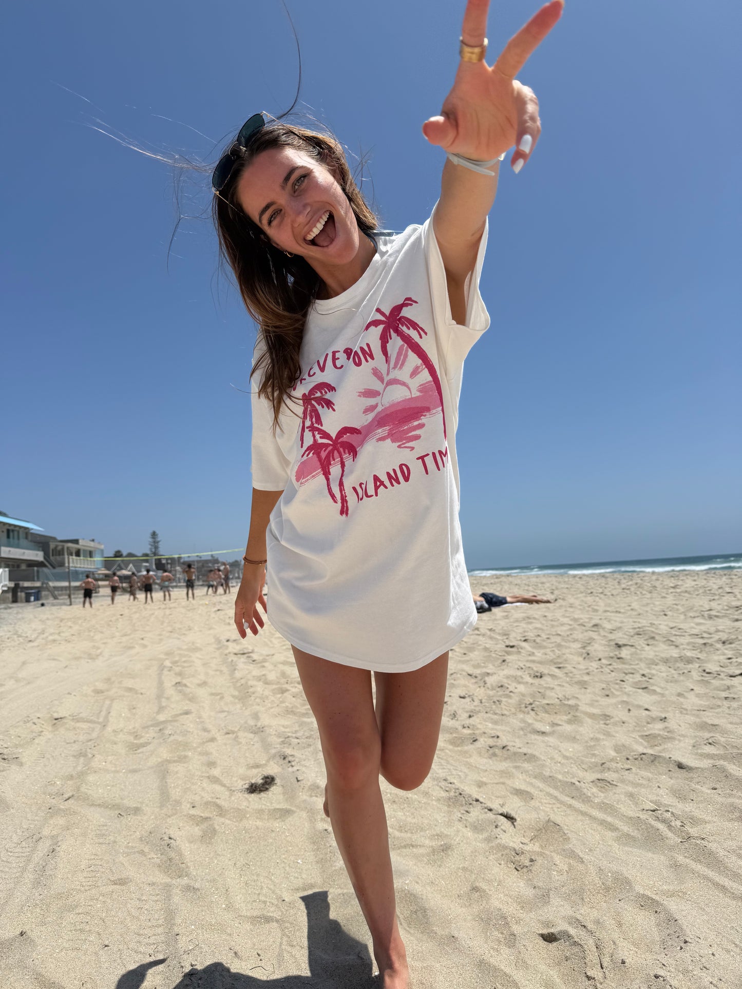 island time oversized tee
