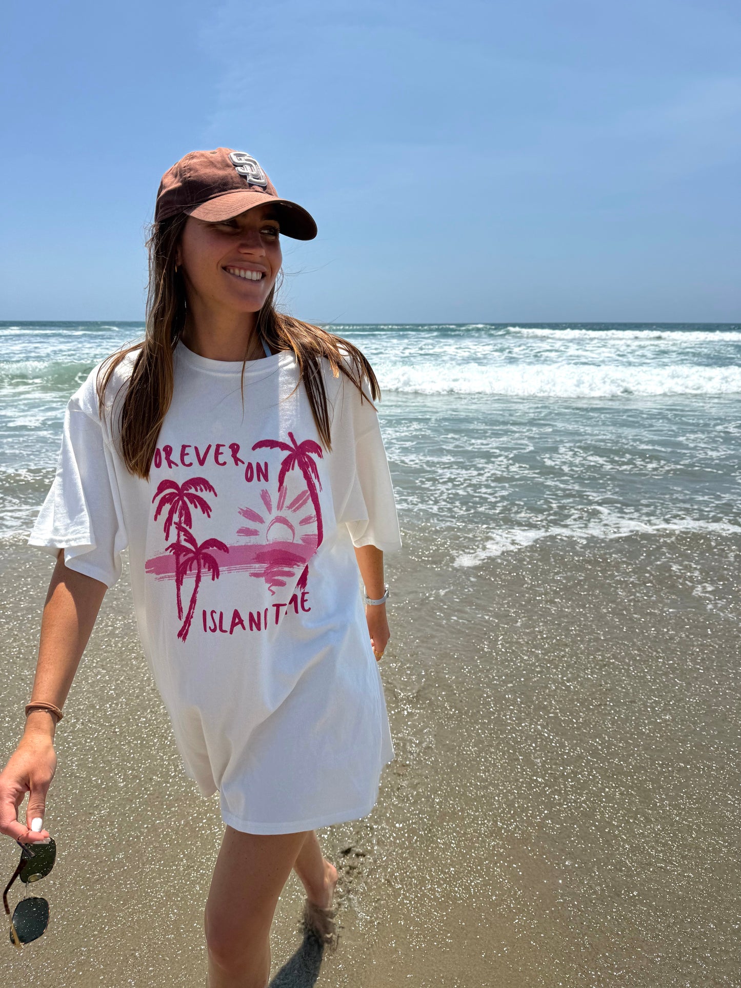 island time oversized tee